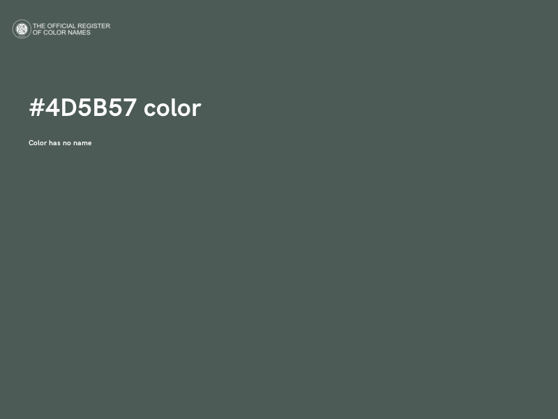 #4D5B57 color image