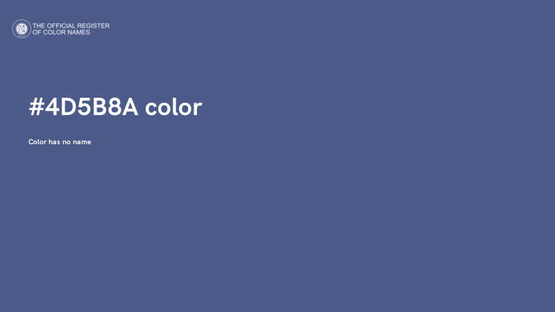 #4D5B8A color image