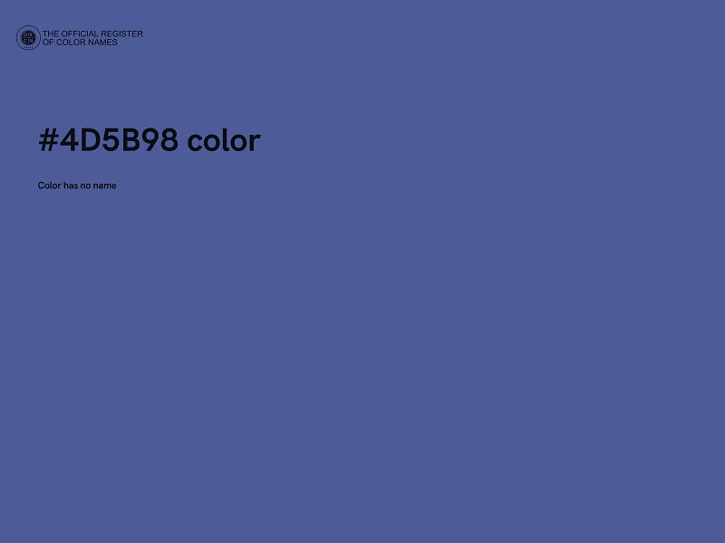 #4D5B98 color image