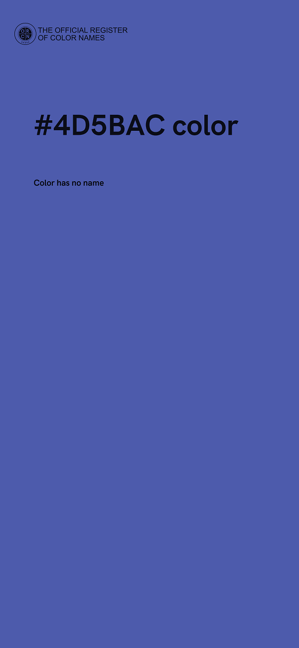 #4D5BAC color image