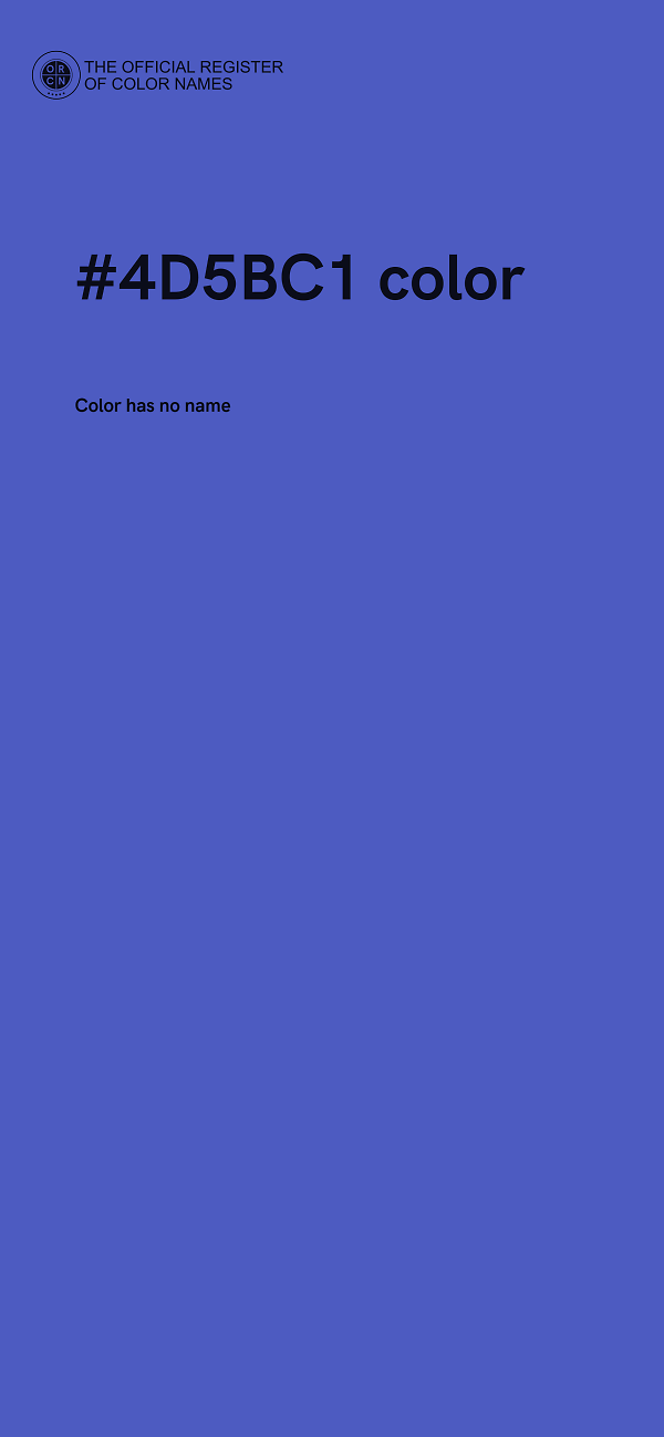 #4D5BC1 color image