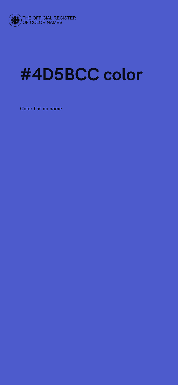#4D5BCC color image