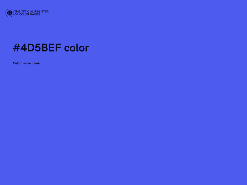#4D5BEF color image