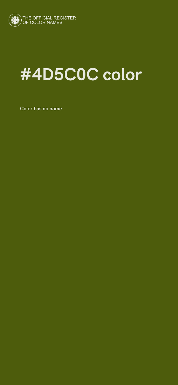 #4D5C0C color image