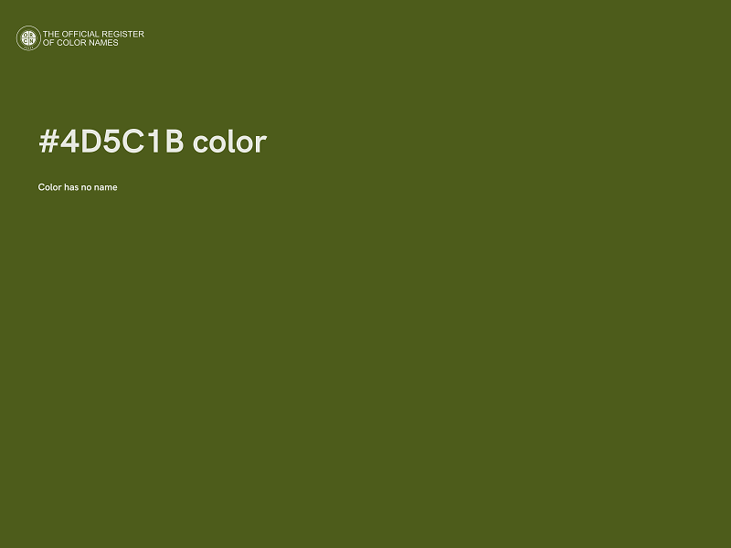 #4D5C1B color image