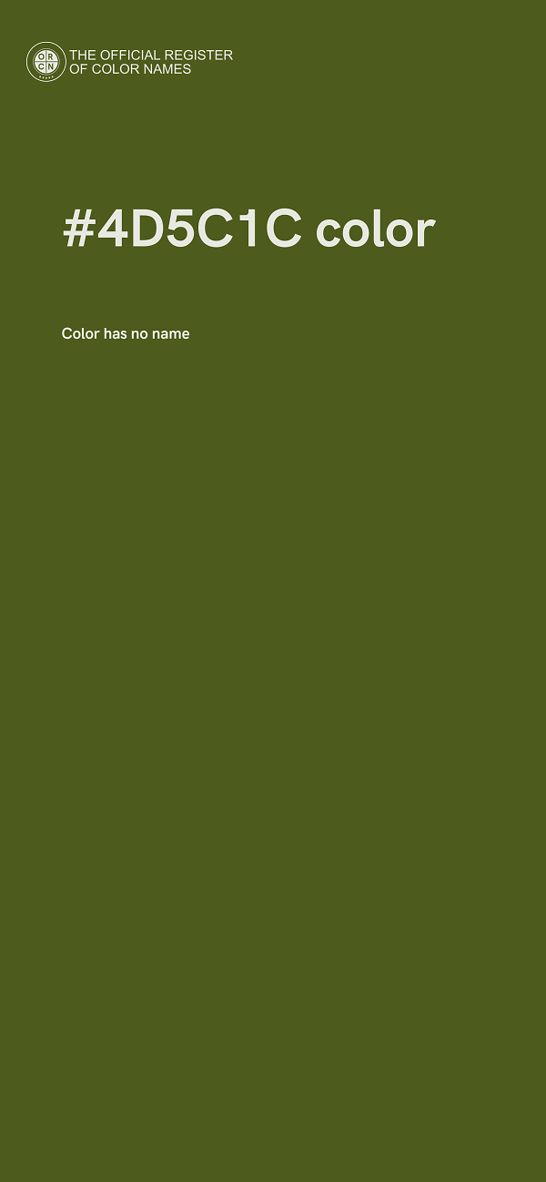 #4D5C1C color image