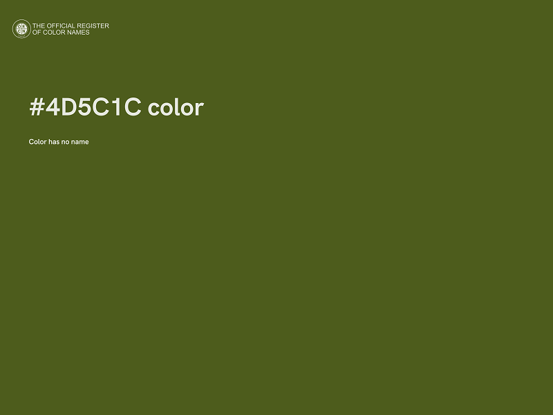 #4D5C1C color image