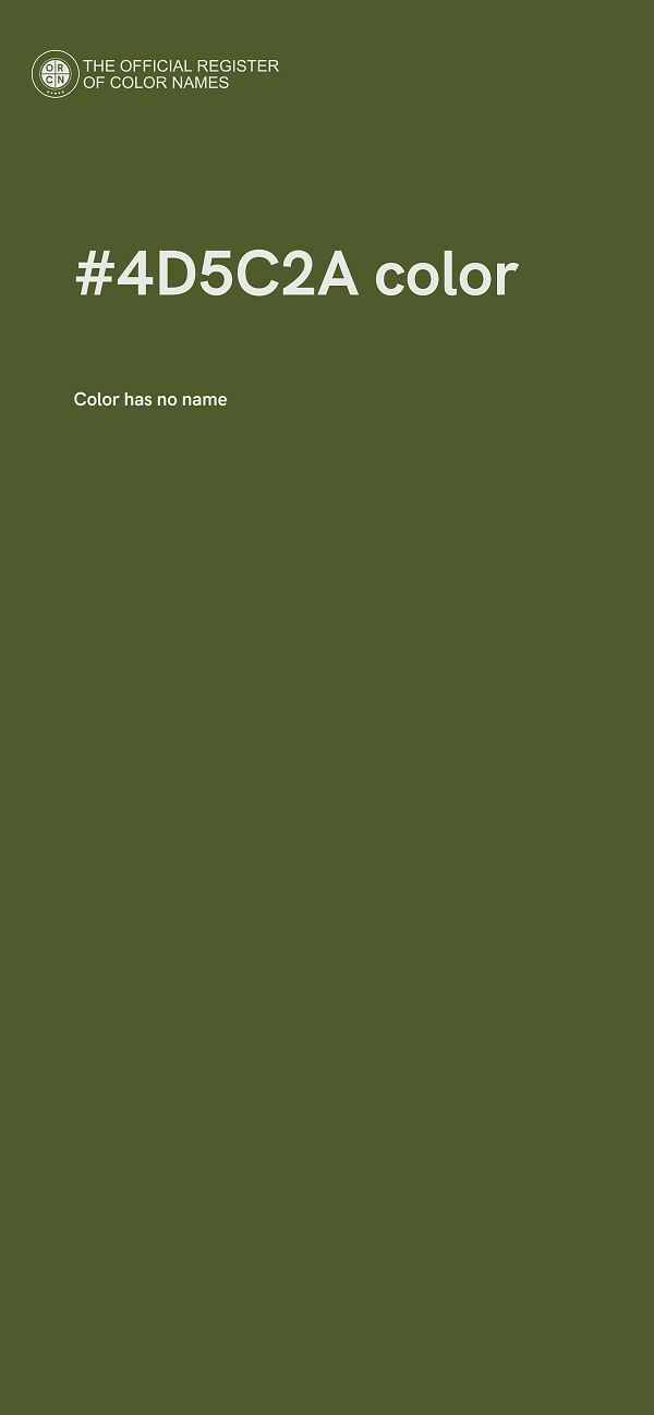 #4D5C2A color image