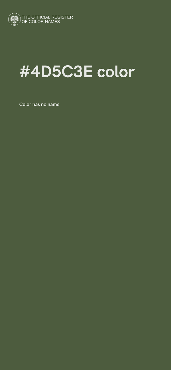 #4D5C3E color image