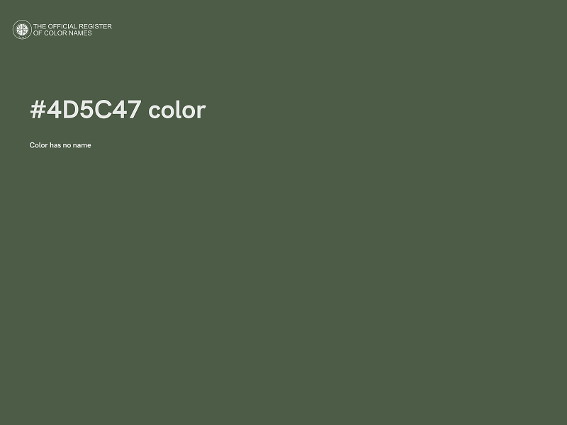 #4D5C47 color image