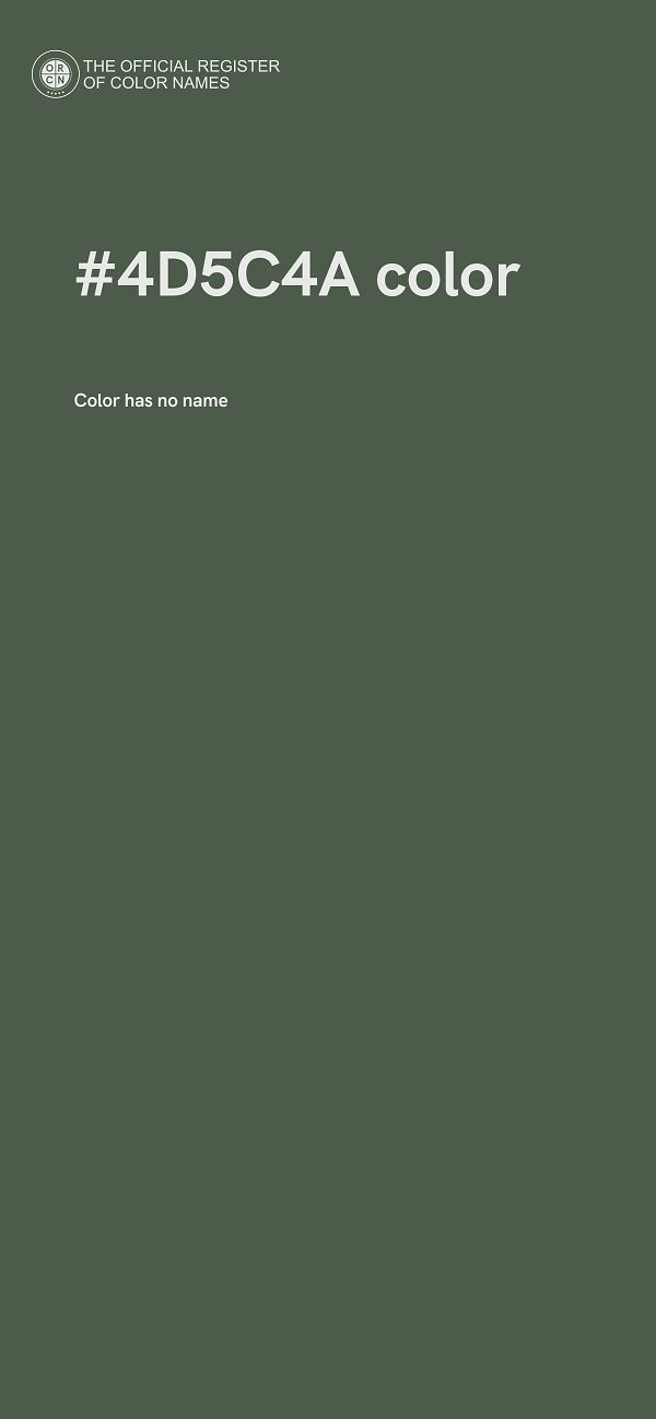 #4D5C4A color image