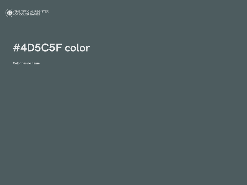 #4D5C5F color image