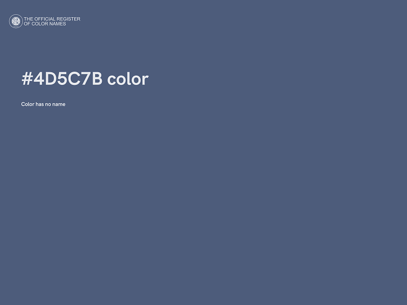 #4D5C7B color image