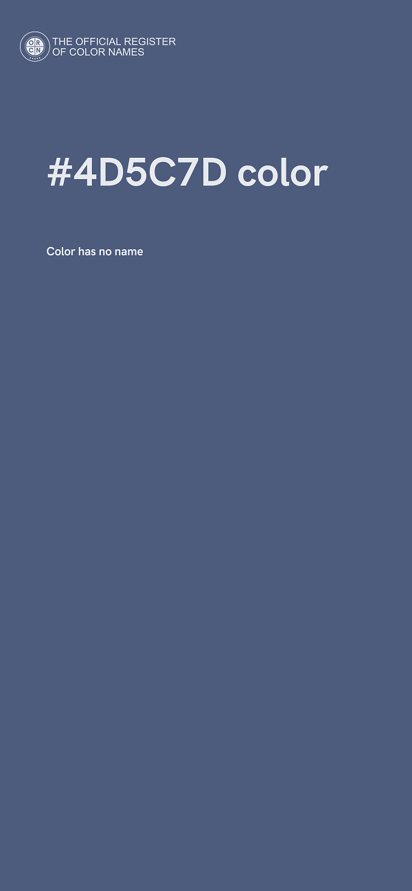 #4D5C7D color image