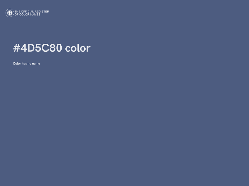 #4D5C80 color image