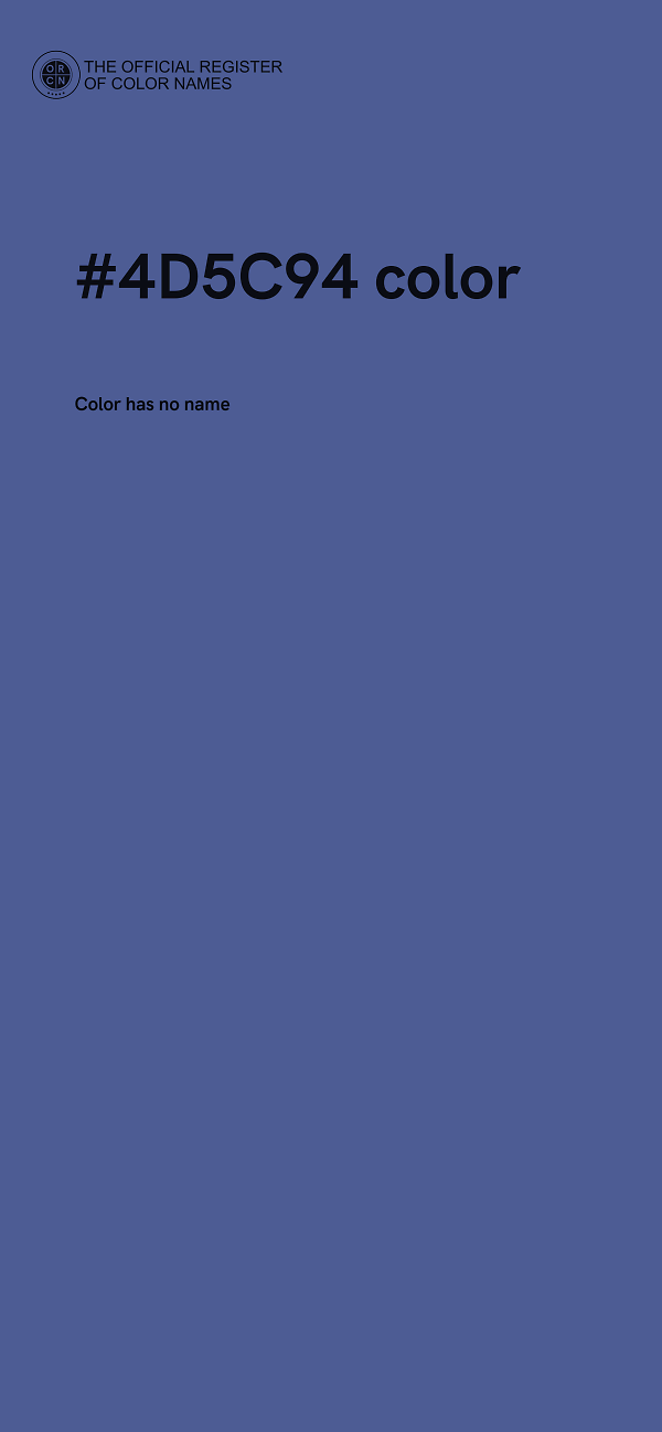 #4D5C94 color image