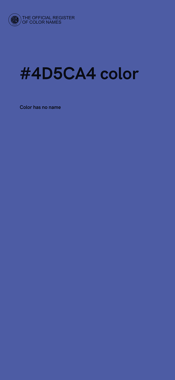 #4D5CA4 color image