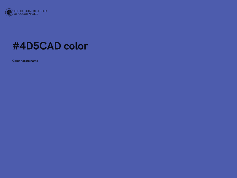 #4D5CAD color image