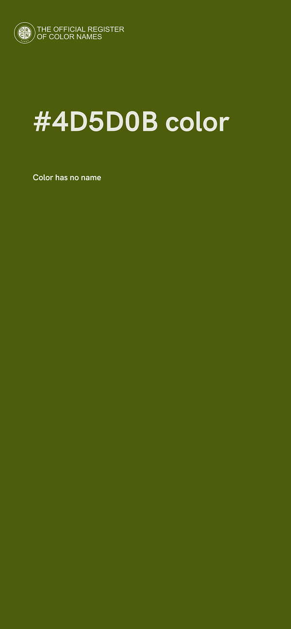 #4D5D0B color image