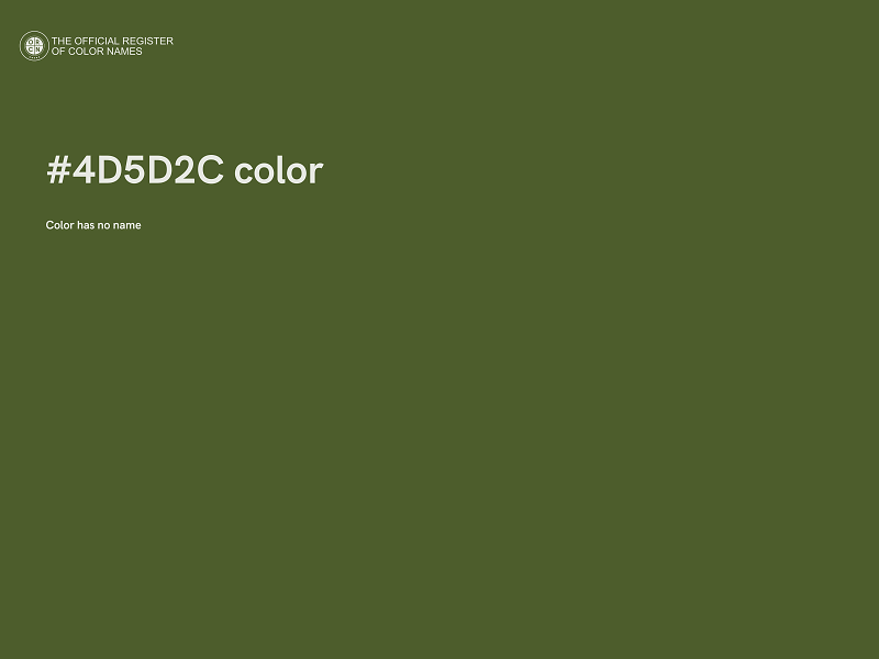 #4D5D2C color image