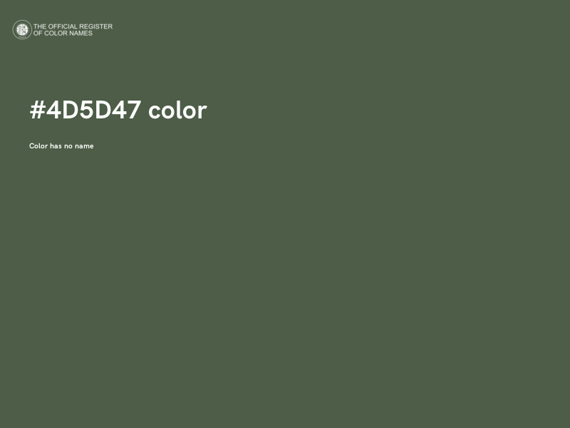 #4D5D47 color image