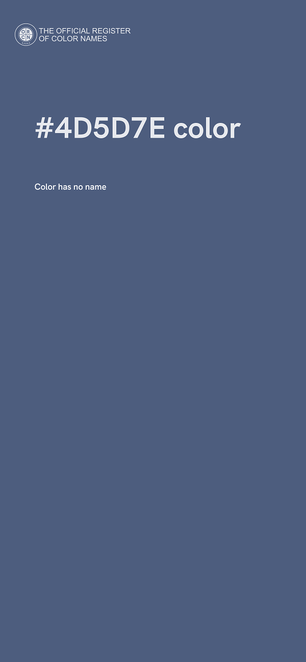 #4D5D7E color image