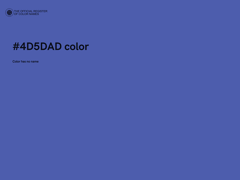 #4D5DAD color image