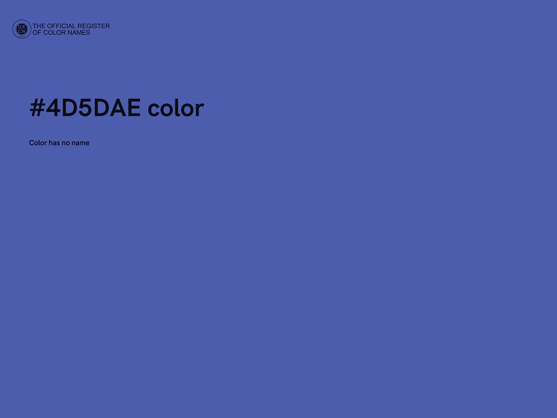 #4D5DAE color image