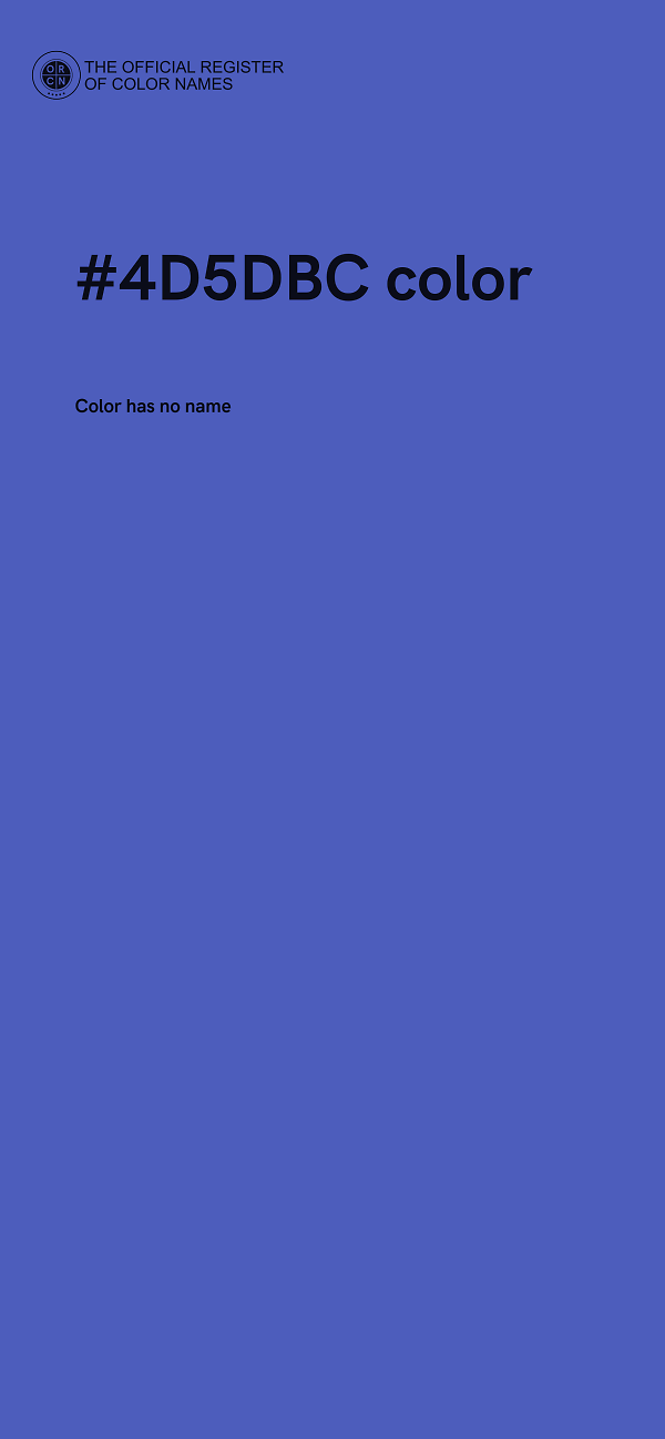 #4D5DBC color image