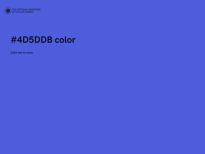 #4D5DDB color image
