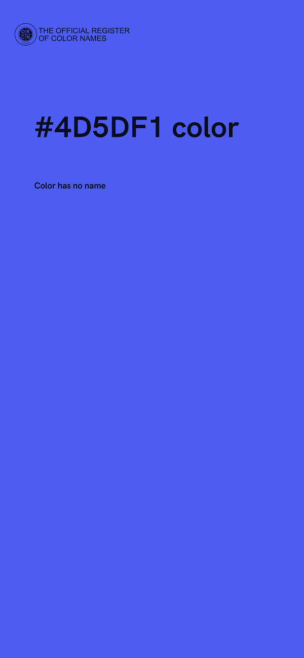 #4D5DF1 color image