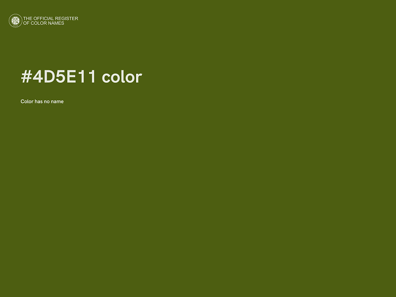 #4D5E11 color image