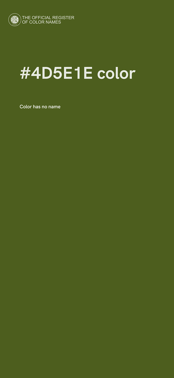 #4D5E1E color image