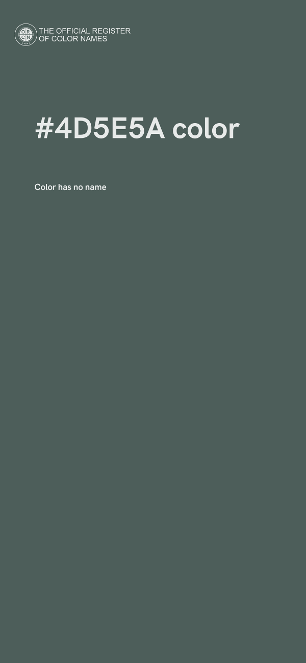 #4D5E5A color image