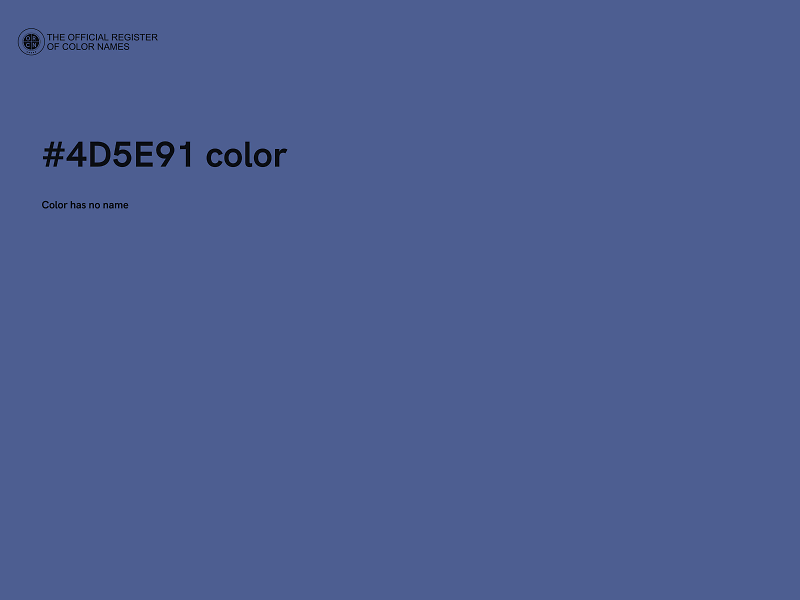 #4D5E91 color image