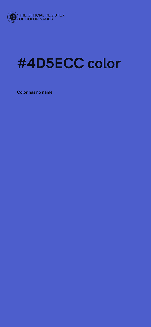 #4D5ECC color image
