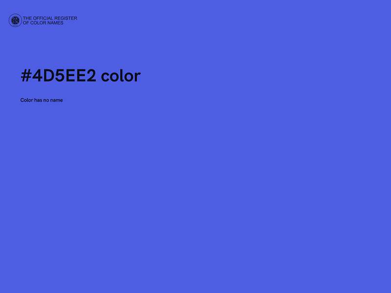 #4D5EE2 color image