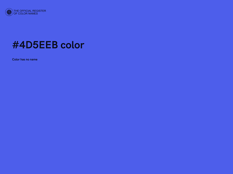 #4D5EEB color image