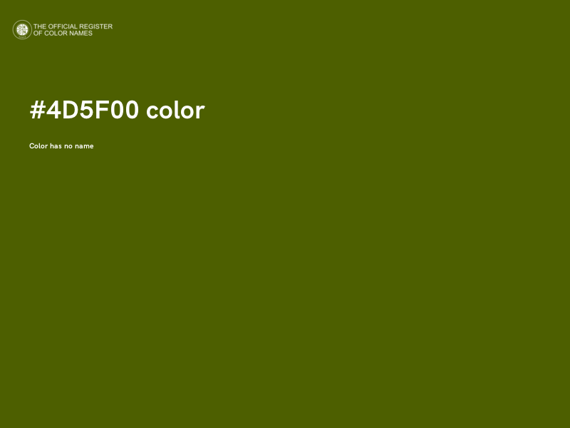 #4D5F00 color image