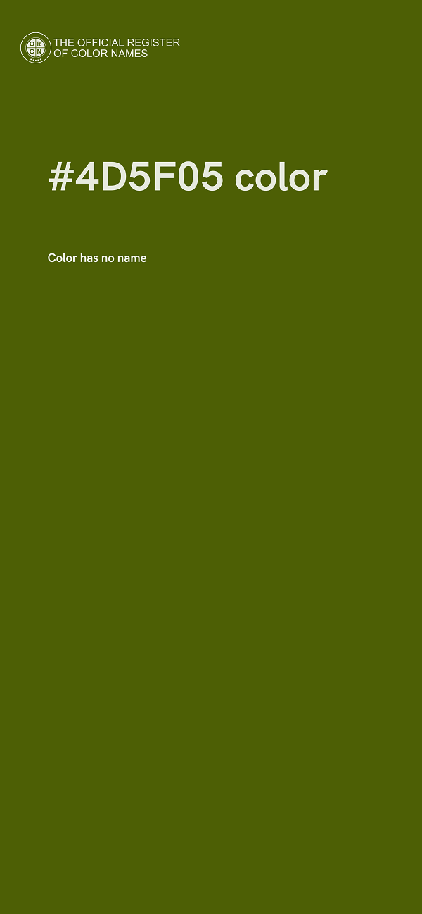 #4D5F05 color image