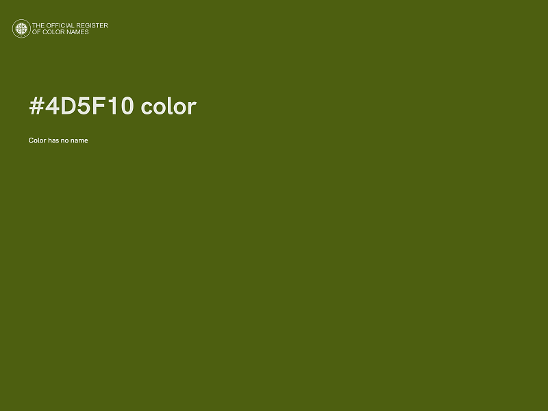 #4D5F10 color image