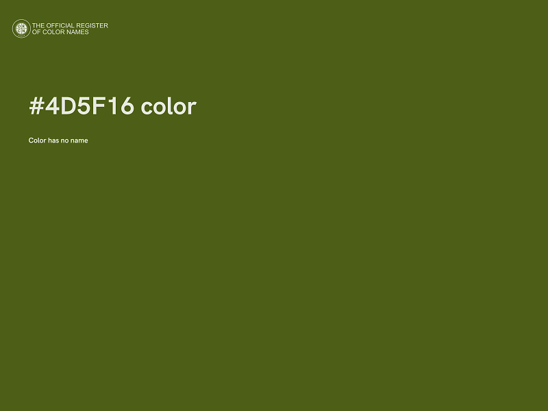 #4D5F16 color image