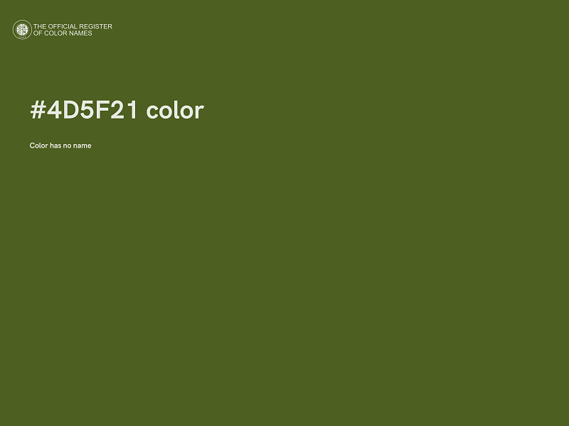 #4D5F21 color image