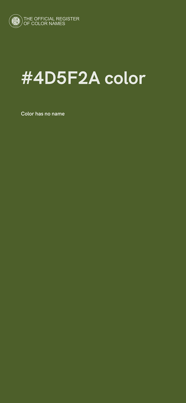 #4D5F2A color image