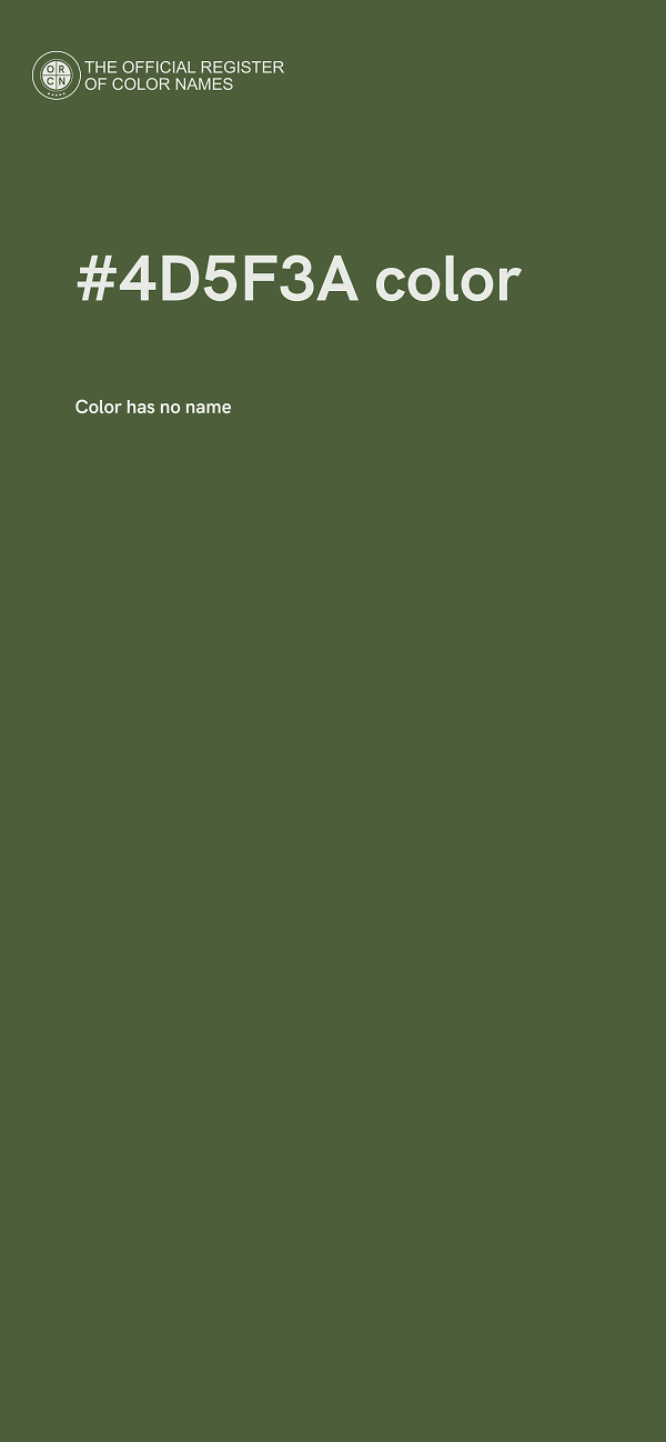 #4D5F3A color image