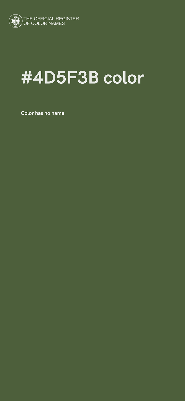#4D5F3B color image