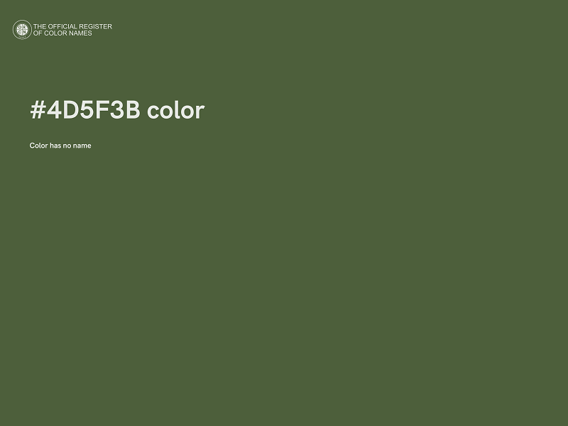 #4D5F3B color image