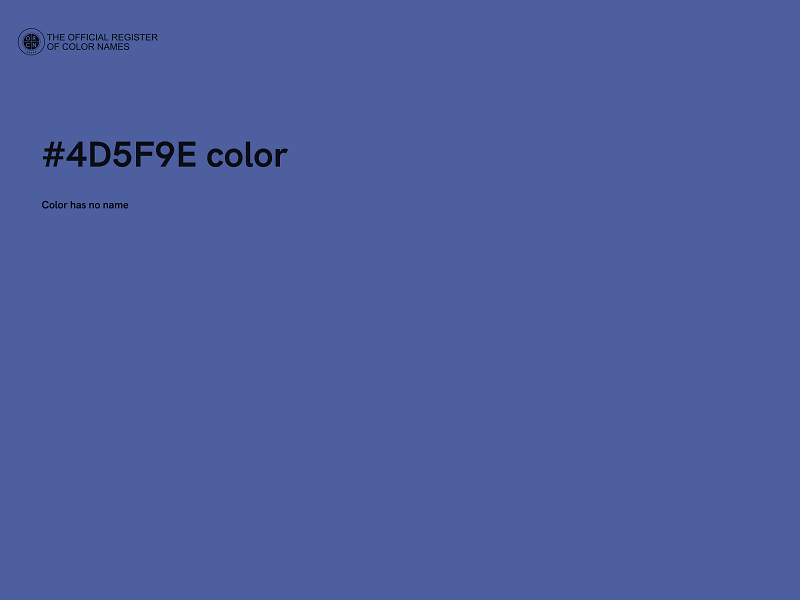 #4D5F9E color image