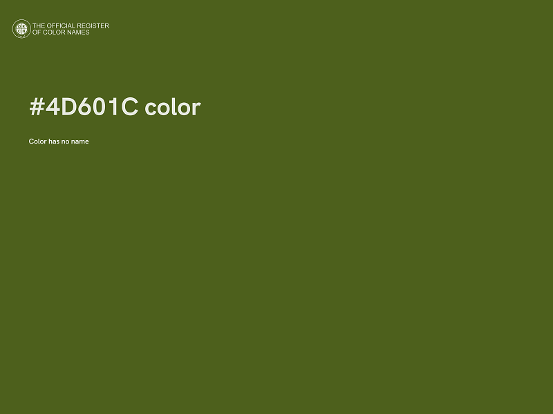 #4D601C color image