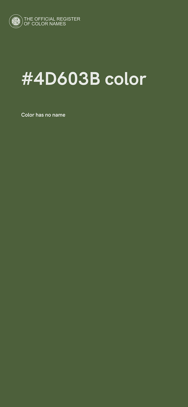 #4D603B color image